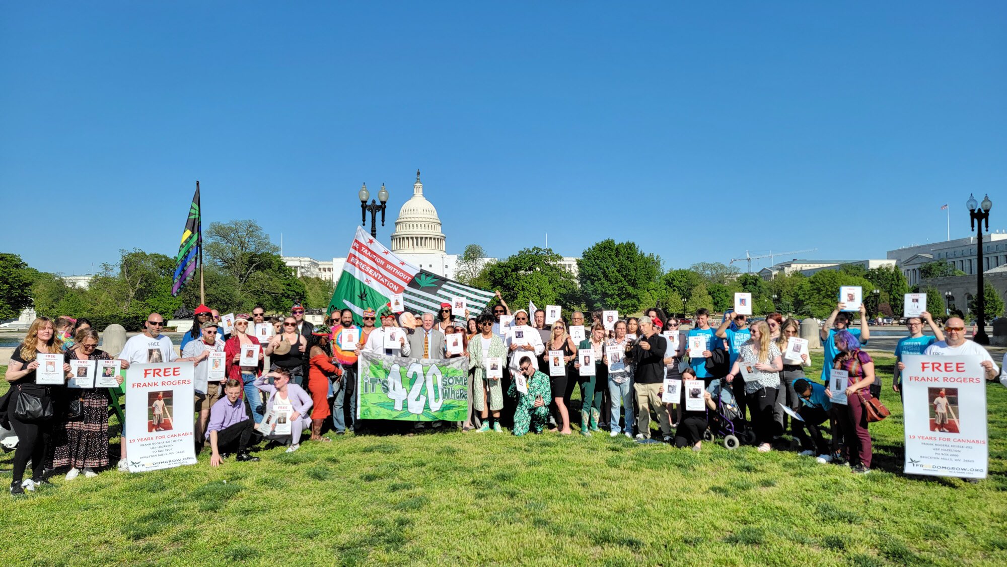 people at the protest